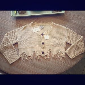 New with tags cropped sweater